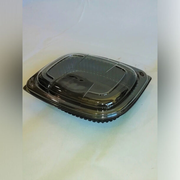 Lid for 24oz Black 1 Compartment Microwaveable Container