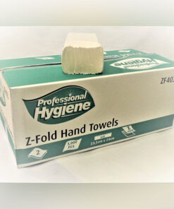 2 PLY Z FOLD HAND TOWEL WHITE