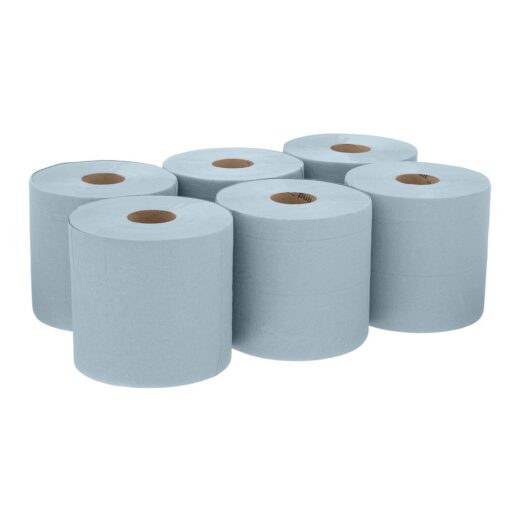 2 Ply Blue Centrefeed Roll 150m