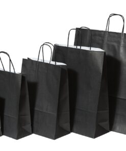 Black Paper Carrier Bag