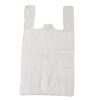White Heavy duty vest carrier bag