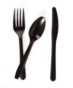 Black Bio-Degradable Cutlery