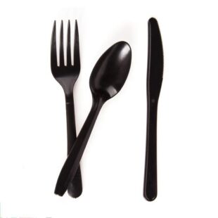Black Bio-Degradable Cutlery