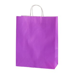 purple paper carrier bag 32x12x40cm