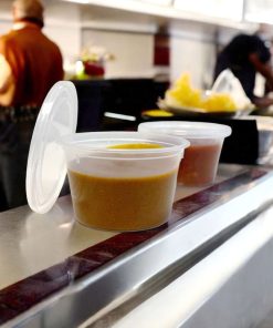 Alternative view of 8OZ FUSION MICROWAVEABLE SAUCE POT & LID X 225