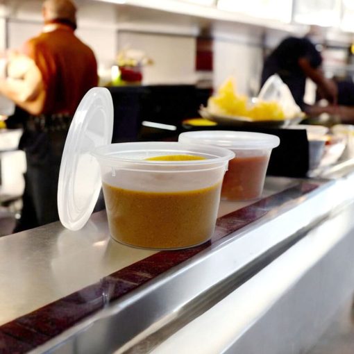 8OZ FUSION MICROWAVEABLE SAUCE POT & LID X 225 - Image 2