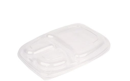 Lid for 34oz Black 3 Compartment Microwaveable Container X 320