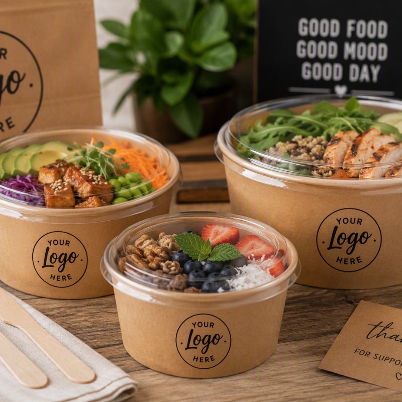 Branded Kraft Bowls