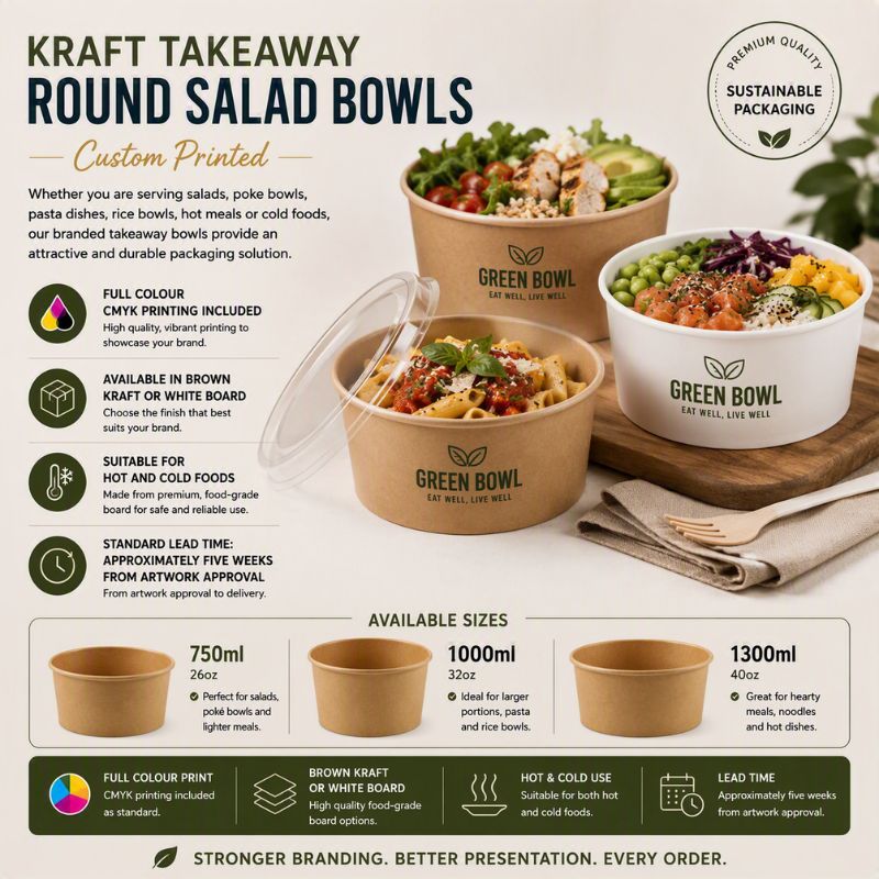 New Branded Salad Bowls